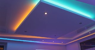 Натяжной потолок с подсветкой Печора, цена от 2080 руб.